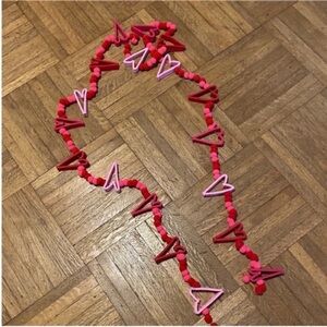 Red and pink boa red boa pink boa vegan boa cruelty free boa